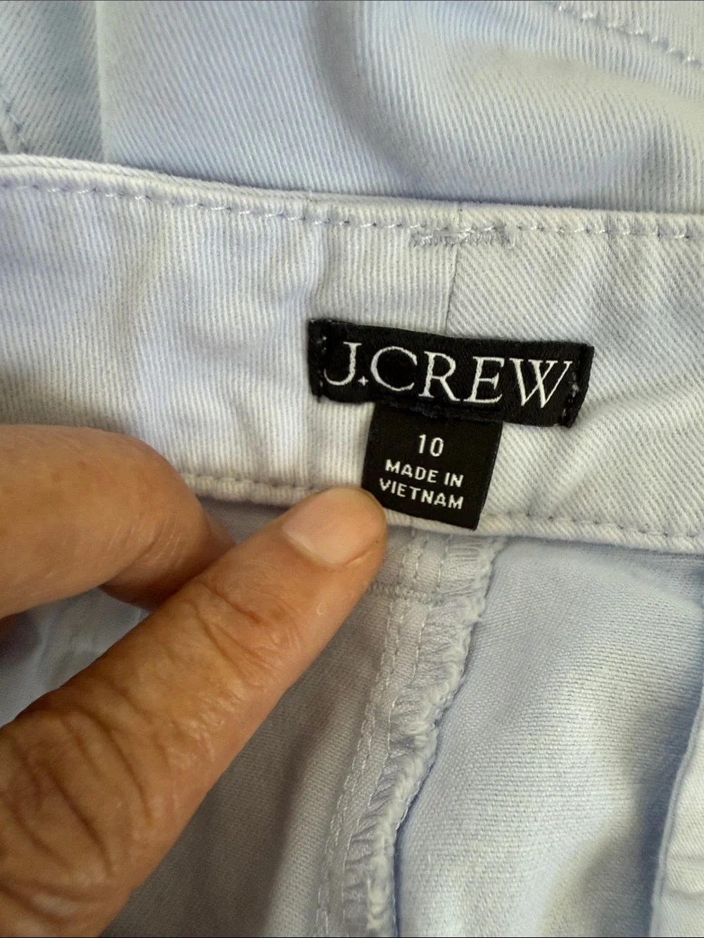J. Crew Light Lavender Cotton Jean Shorts